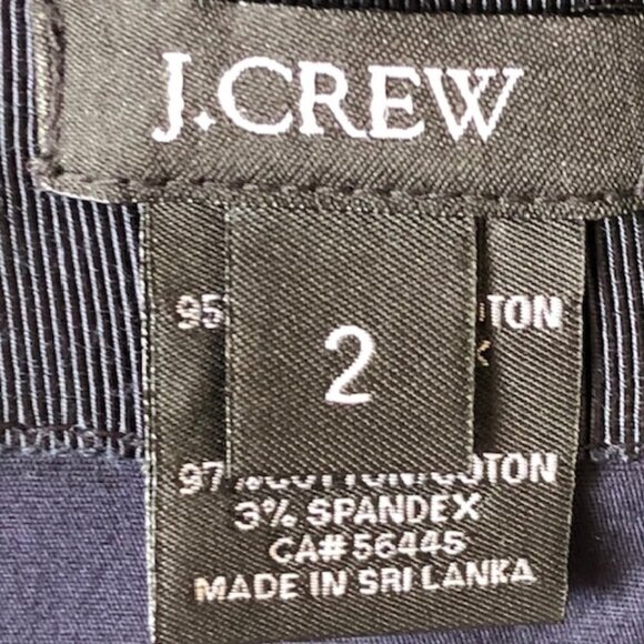 J. CREW Nautical Anchor Blue Navy High Waist Pencil Mini Skirt Size 2 - Picture 13 of 17